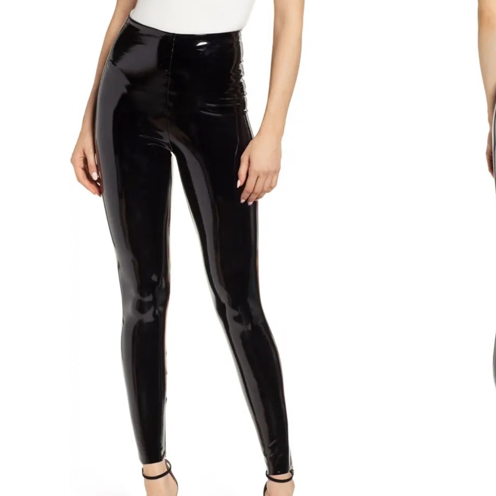 Commando Black Patent Faux Leather Leggings